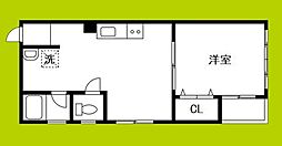 マンションニューナンバ 1LDKの間取図画像