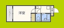 ハイツ・ドアーン 1Kの間取図画像