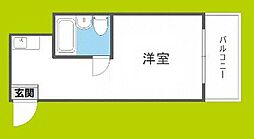 パークコート住之江 ワンルームの間取図画像