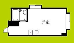 昭和グランドハイツ恵美須 ワンルームの間取図画像