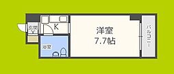 スチューデント平野 ワンルームの間取図画像