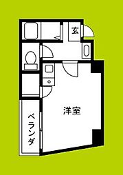 LMHILL'S堂ヶ芝 ワンルームの間取図画像