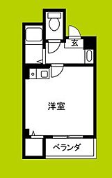 LMHILL'S堂ヶ芝 ワンルームの間取図画像