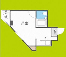 サンプラザ京橋 ワンルームの間取図画像