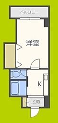 ノルデンハイム柴島 1Kの間取図画像