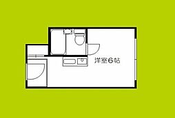 COOPABBEY ワンルームの間取図画像