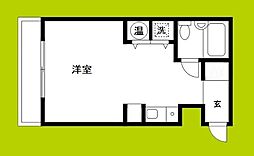 松屋町グランドハイツ ワンルームの間取図画像