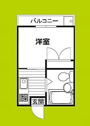 セントポリス山坂 ワンルームの間取図画像