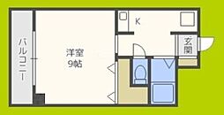 オリエントハイツ 1Kの間取図画像