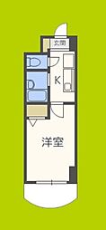 ノルデンハイム東三国3-B 1Kの間取図画像