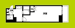 アバンダンス天神橋 1Kの間取図画像