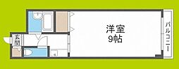 メゾン・ド・カー・ベー・セ 1Kの間取図画像