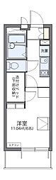 レオパレスイズオ2 1Kの間取図画像