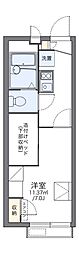 レオパレス森小路 1Kの間取図画像