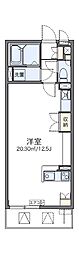レオネクストルナ ワンルームの間取図画像