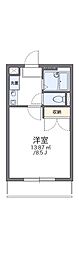 レオパレスジュネス 1Kの間取図画像
