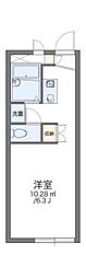 レオパレスソレイユ 1Kの間取図画像