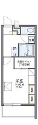 レオパレスソレイユ3 1Kの間取図画像