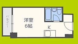 ビジネス新大阪 ワンルームの間取図画像