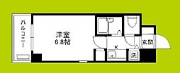 プレサンス同心アーバンステージ 1Kの間取図画像