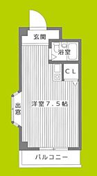アメニティ淡路 ワンルームの間取図画像