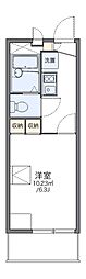 レオパレスクレール都島 1Kの間取図画像