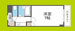 シャルム橋本3 1Kの間取図画像