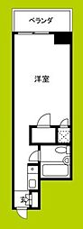 ライオンズマンション難波南第2 1Kの間取図画像