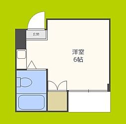 ラパンジール関目 ワンルームの間取図画像