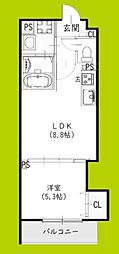 ラモーナ半田 1LDKの間取図画像