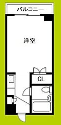 メゾン野江 ワンルームの間取図画像
