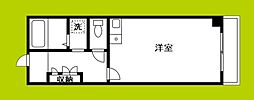 シャンボール内本町 ワンルームの間取図画像