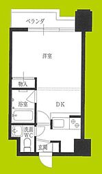 ディアコート 1Kの間取図画像