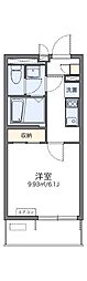 レオネクスト日新大阪 1Kの間取図画像