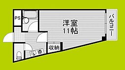 エスポワール御崎 ワンルームの間取図画像
