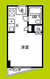 モンシャトル ワンルームの間取図画像