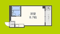 サンプラザ今里6番館 ワンルームの間取図画像