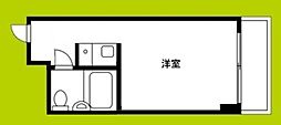 ビジネスヴィップ第2新大阪 ワンルームの間取図画像