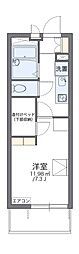 レオパレスエスポワール2 1Kの間取図画像