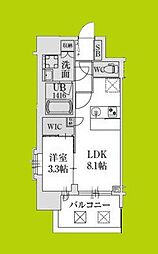 スプランディッド堺東DUE 1LDKの間取図画像