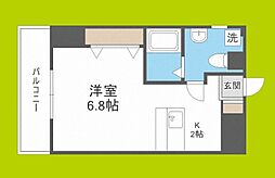 PrimaRosa優 1Kの間取図画像