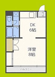 メゾン・ド・ソンジュ 1DKの間取図画像