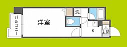 プレサンス新大阪 1Kの間取図画像