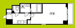レジデンス野田阪神 1Kの間取図画像