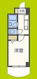ノルデンハイムリバーサイド天神橋 1Kの間取図画像