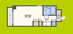 日興パレス都島 ワンルームの間取図画像