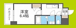 プレサンス大阪ドームシティビーツ 1Kの間取図画像