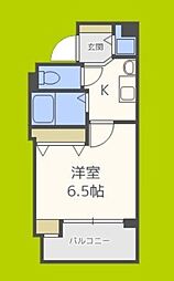 ランドマークシティ大阪城南第2 1Kの間取図画像
