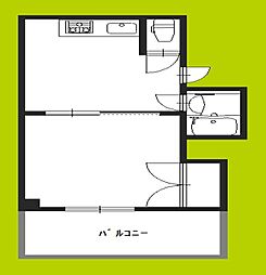 アメニティー美章園 1Kの間取図画像