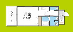 マリス京橋ARMS ワンルームの間取図画像